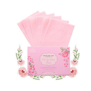 100Pcs Facial Oil Blotting Papers Oil Absorbing Sheets Face Cleanser Acne Treatment Deep Cleansing Oil Control Film Face Makeup