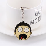 Rick And Morty Keychain Women and Men Key Chain Cute Anime Cartoon Kids Key Ring Gift Porte Clef