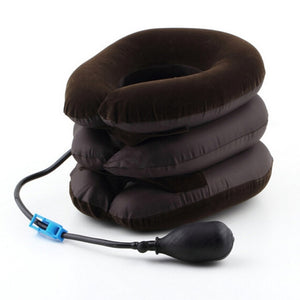 3 Layer Inflatable Air Cervical Neck Traction Device Soft Neck Collar Pillow for Pain Stress Relief Neck Stretcher US Stock
