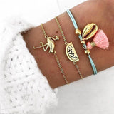 30 Style Multilayer Bohemian Handmade Crystal Beads Bracelets for Women Vintage Fashion Heart Tassel Bracelet Bangle Jewelry