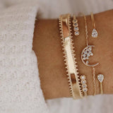 30 Style Multilayer Bohemian Handmade Crystal Beads Bracelets for Women Vintage Fashion Heart Tassel Bracelet Bangle Jewelry