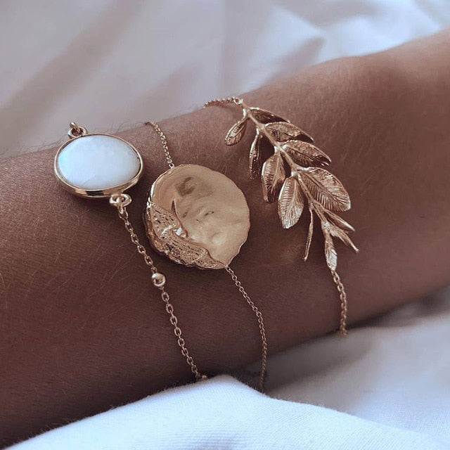 30 Style Multilayer Bohemian Handmade Crystal Beads Bracelets for Women Vintage Fashion Heart Tassel Bracelet Bangle Jewelry