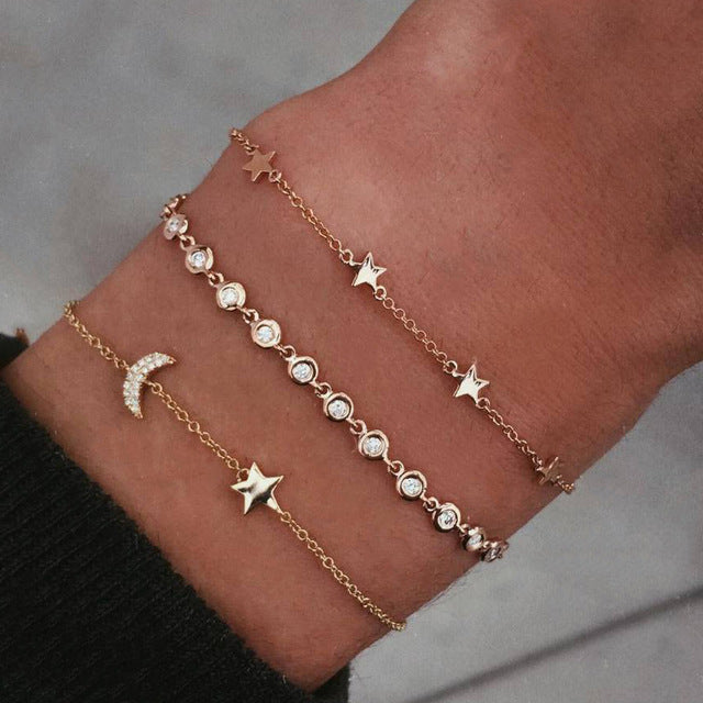 30 Style Multilayer Bohemian Handmade Crystal Beads Bracelets for Women Vintage Fashion Heart Tassel Bracelet Bangle Jewelry