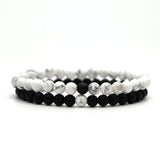 Bracelet For Women Christmas Jewellery Men's Bangles Energy Elastic Rope Couple Tiger Eye Bead Lava Natural Stone 6mm Rosary