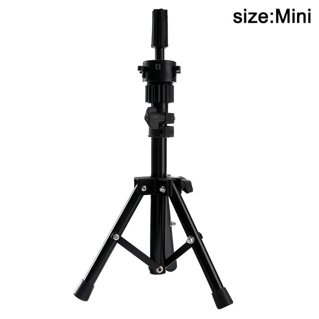 Adjustable Tripod Stand Holder Mannequin Head Tripod Hairdressing Training Head Holder Hair Wig Stand Tool
