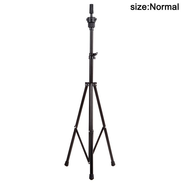 Adjustable Tripod Stand Holder Mannequin Head Tripod Hairdressing Training Head Holder Hair Wig Stand Tool