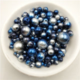 Multi Option Mixed 3/4/5/6/8/10/12mm Round Imitation Rainbow Color Plastic ABS Pearl Beads DIY for Jewelry Making Accessories