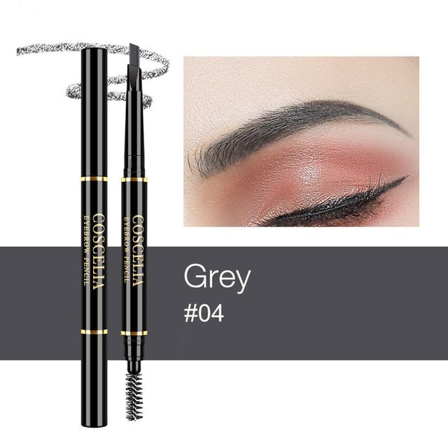COSCELIA 6 Colors Double-Sided Eyebrow Pencil For Makeup Lasting Pen For Eyebrow Cosmetics Easy to Draw Tool Pencil