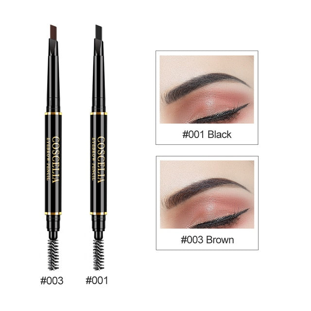 COSCELIA 6 Colors Double-Sided Eyebrow Pencil For Makeup Lasting Pen For Eyebrow Cosmetics Easy to Draw Tool Pencil