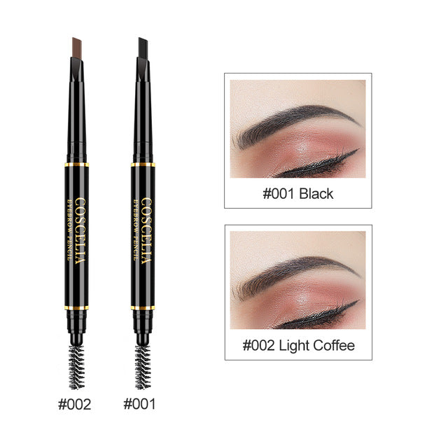 COSCELIA 6 Colors Double-Sided Eyebrow Pencil For Makeup Lasting Pen For Eyebrow Cosmetics Easy to Draw Tool Pencil