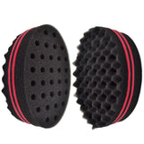 ELERA Oval Double Sides Magic twist hair brush sponge,Sponge Brush for Natural,afro coil wave dread sponge brushes Free Ship