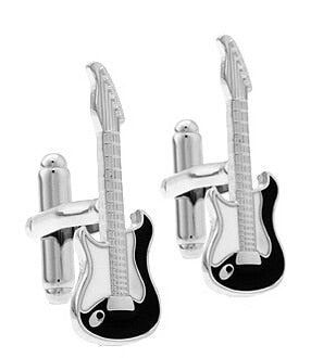 Free Shipping 29 Designs Guitar Cufflinks Music Design Musical Note Cuff Links Piano Bass Cuffs