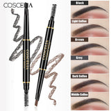 COSCELIA 6 Colors Double-Sided Eyebrow Pencil For Makeup Lasting Pen For Eyebrow Cosmetics Easy to Draw Tool Pencil