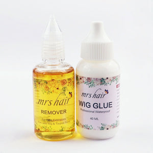 40ML Lace Wig Glue WaterProof Wig Bonding Glue Invisible Adhesive With 1 Bottle Remover For Lace Wig Adhesives Bobo Wig Bond