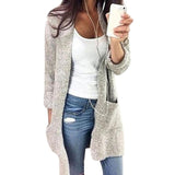 Women Long Cardigan Solid Hooded Sweater 2019 Autumn Warm Thick Long Coat Winter Knitting Coat Plus Size 5XL Casual Knittwear