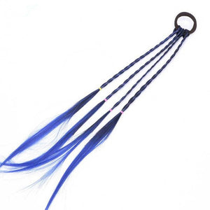 New Girls Elastic Hair Band Rubber Band Hair Accessories Wig Ponytail Headband Kids Twist Braid Rope Headdress Hair Braider
