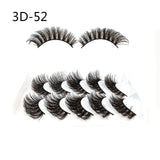 Eyelashes 5Pcs 3D imitation hairs false eyelashes naturally extend small bunches of fluffy eyelashes.