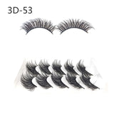 Eyelashes 5Pcs 3D imitation hairs false eyelashes naturally extend small bunches of fluffy eyelashes.