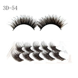 Eyelashes 5Pcs 3D imitation hairs false eyelashes naturally extend small bunches of fluffy eyelashes.