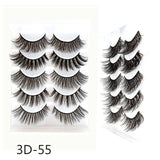 Eyelashes 5Pcs 3D imitation hairs false eyelashes naturally extend small bunches of fluffy eyelashes.