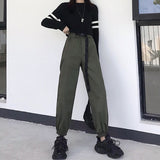 Hot Big Pockets Cargo pants women High Waist Loose Streetwear pants Baggy Tactical Trouser hip hop high quality joggers pants