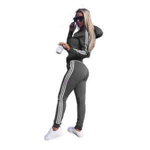 Ladies Solid Tracksuit Women Set Top Pants Suit Female New 2 Piece Set Women Hoodies Pant Clothing Set Warm Newest Clothes