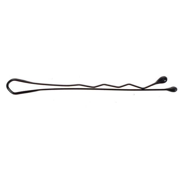 New 60Pcs Black Wave and Flat Type Invisible Hair pins Flat Top Bobby Pins Grips Hair Salon Hairpin Hair Styling tool