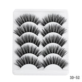 5 pairs 5D Mink Eyelashes Natural False Eyelashes Lashes Soft Fake Eyelashes Extension Makeup Wholesale