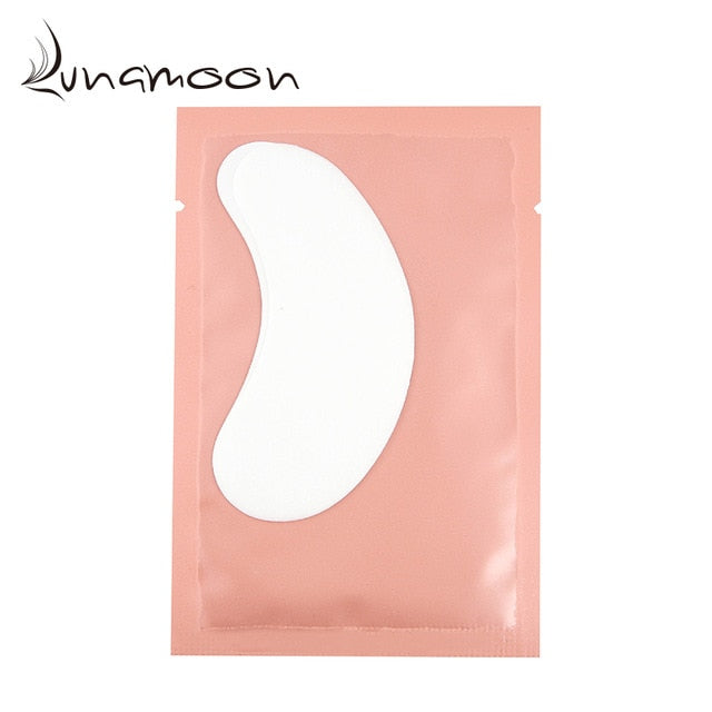 50/100 Pairs/Lot Patches for Eyelash Extension Under Eye Pads Paper Patches Pink Lint free Stickers for False Eyelashes