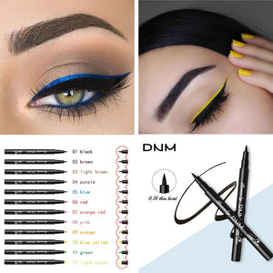 Color Matte Liquid Eyeliner Colorful Durable Anti-stun Natural Black Blue Waterproof Pigment Eyebrow Pencil TSLM2
