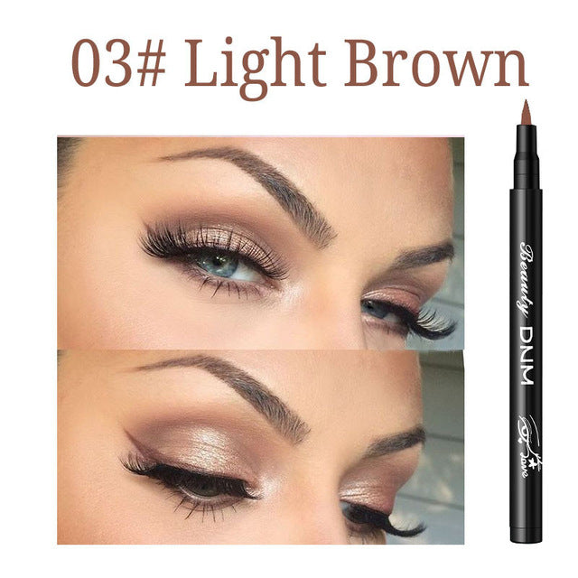 Color Matte Liquid Eyeliner Colorful Durable Anti-stun Natural Black Blue Waterproof Pigment Eyebrow Pencil TSLM2