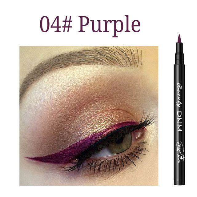 Color Matte Liquid Eyeliner Colorful Durable Anti-stun Natural Black Blue Waterproof Pigment Eyebrow Pencil TSLM2