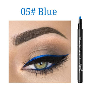 Color Matte Liquid Eyeliner Colorful Durable Anti-stun Natural Black Blue Waterproof Pigment Eyebrow Pencil TSLM2