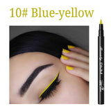 Color Matte Liquid Eyeliner Colorful Durable Anti-stun Natural Black Blue Waterproof Pigment Eyebrow Pencil TSLM2