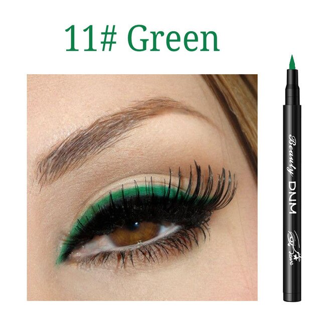 Color Matte Liquid Eyeliner Colorful Durable Anti-stun Natural Black Blue Waterproof Pigment Eyebrow Pencil TSLM2