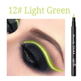 Color Matte Liquid Eyeliner Colorful Durable Anti-stun Natural Black Blue Waterproof Pigment Eyebrow Pencil TSLM2