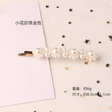 1PC Korean Fashion Pearl Hair Clips for Women Girls Elegant Snap Barrettes Hairpins Hairgrips Hair Accessories Styling Tools