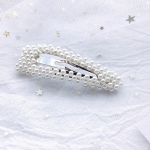 1PC Korean Fashion Pearl Hair Clips for Women Girls Elegant Snap Barrettes Hairpins Hairgrips Hair Accessories Styling Tools