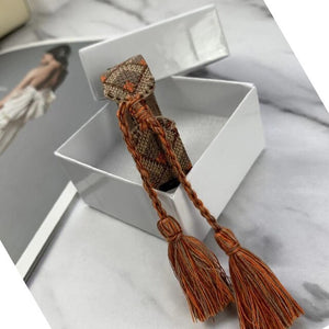 Brand hot sell crafts woven bracelets fabric adjustable letter cotton bracelet trend handmade frienddship bracelet with box set