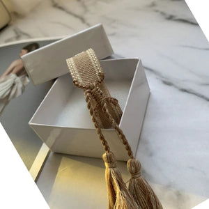 Brand hot sell crafts woven bracelets fabric adjustable letter cotton bracelet trend handmade frienddship bracelet with box set
