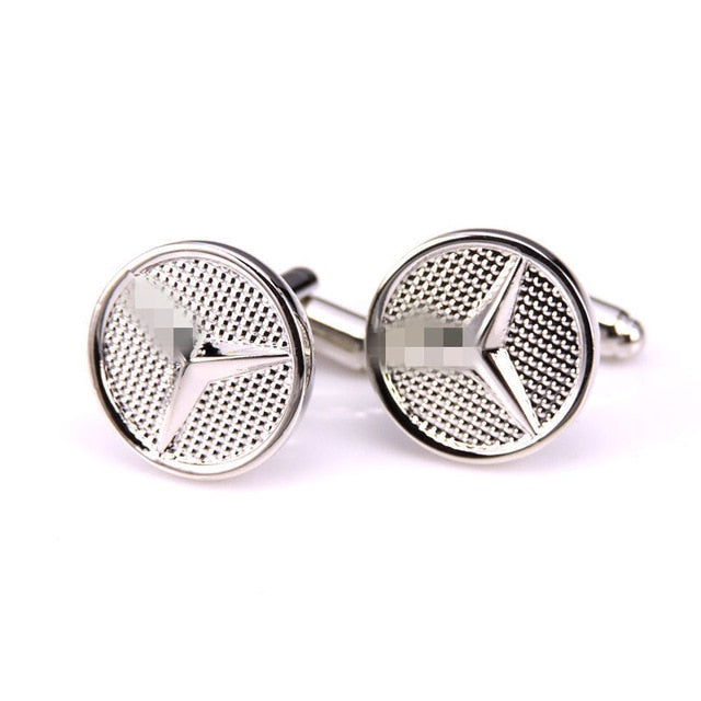 Fashion luxury car logo cufflinks with German cars Japanese cars American cars Korean cars British cars French cars for car fans