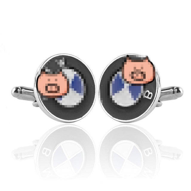 Fashion luxury car logo cufflinks with German cars Japanese cars American cars Korean cars British cars French cars for car fans