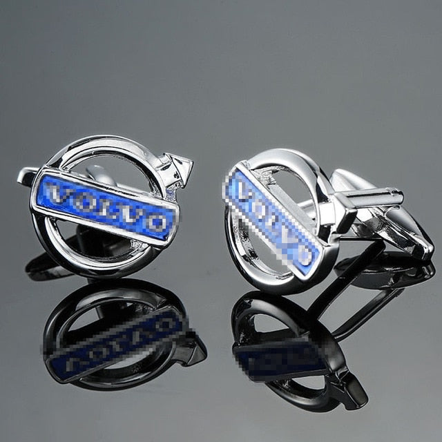 Fashion luxury car logo cufflinks with German cars Japanese cars American cars Korean cars British cars French cars for car fans