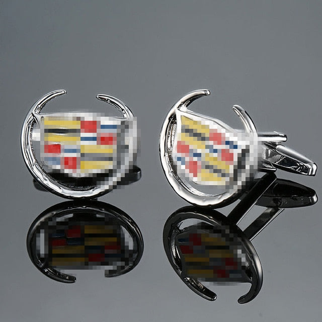 Fashion luxury car logo cufflinks with German cars Japanese cars American cars Korean cars British cars French cars for car fans