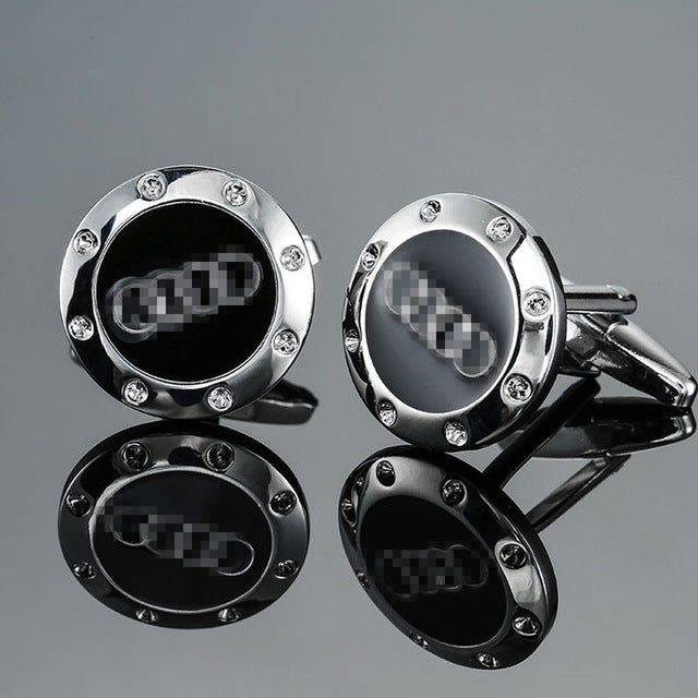 Fashion luxury car logo cufflinks with German cars Japanese cars American cars Korean cars British cars French cars for car fans