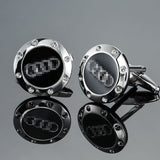 Fashion luxury car logo cufflinks with German cars Japanese cars American cars Korean cars British cars French cars for car fans