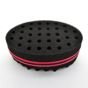 ELERA Oval Double Sides Magic twist hair brush sponge,Sponge Brush for Natural,afro coil wave dread sponge brushes Free Ship