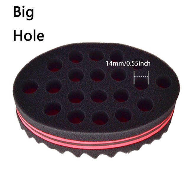 ELERA Oval Double Sides Magic twist hair brush sponge,Sponge Brush for Natural,afro coil wave dread sponge brushes Free Ship