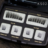 Magnetic eyelashes 4 part magnets handmade 3D/6D magnet lashes natural false eyelash comfortable with Gift Box SCT04-1