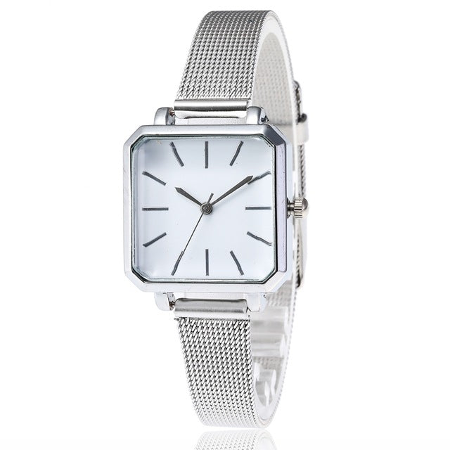 Square Fashion Bracelet Silver Women Watches 2019 Luxury Brand Ladies Watch Women Female Quartz-watch Wristwatch Zegarek Damski